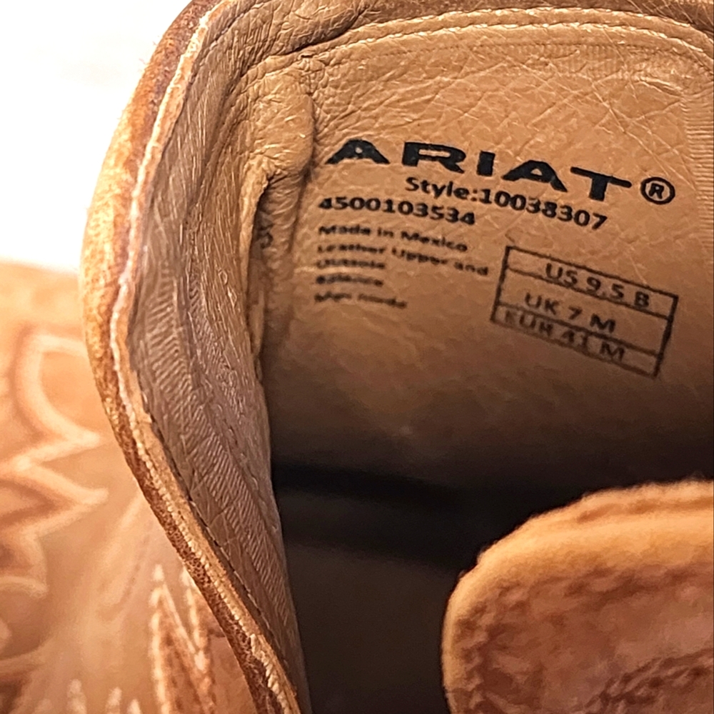 Ariat Genuine Leather Dixon Ankle Western Boots Women's Size 9.5 - Picture 3 of 9